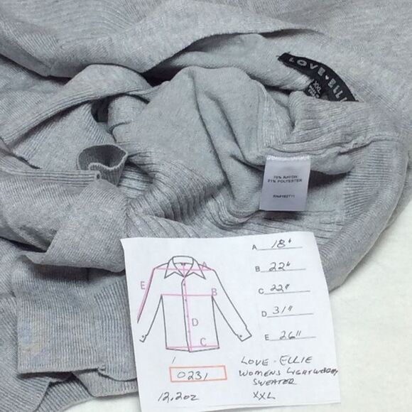Love Ellie Lightweight Cardigan Casual Long Sleeve XXL Gray‎ Cozy Comfort - Picture 4 of 4